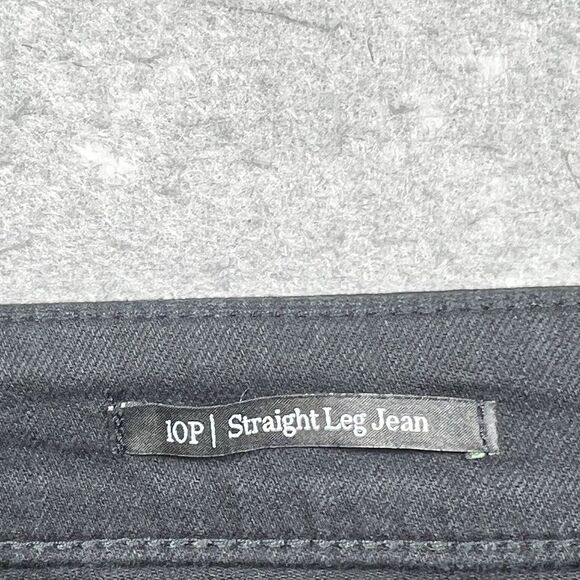 Talbots Straight Leg Black Denim Jeans Womens Size 10P Straight Leg High Waist - Picture 10 of 13